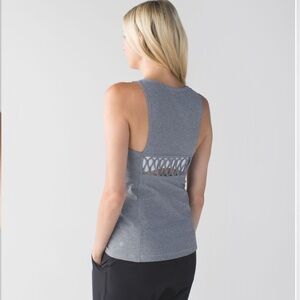 Lululemon heathered grey sweaty or not tank size 8? See measurements activewear